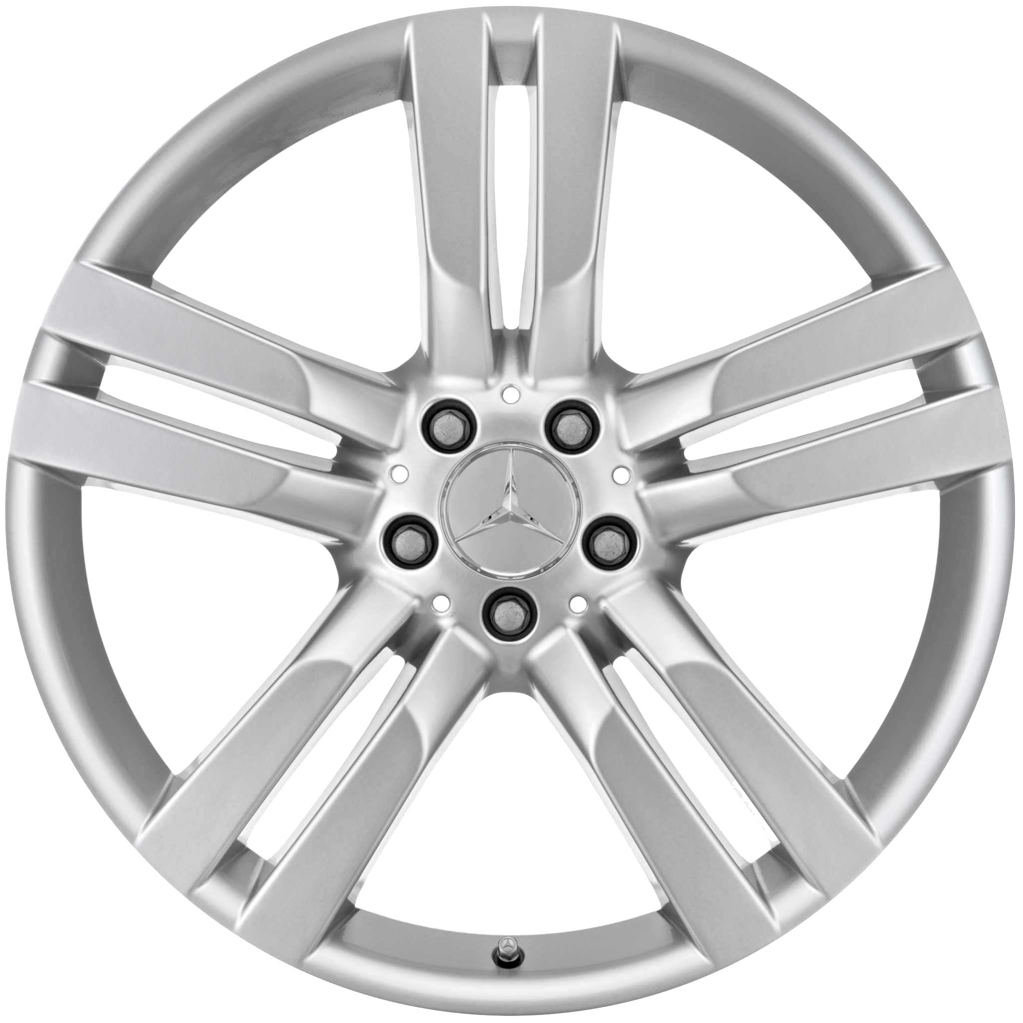 Mercedes 5 Twin Spoke [204-20] Titanium Silver Alloy Wheel Product Image #1