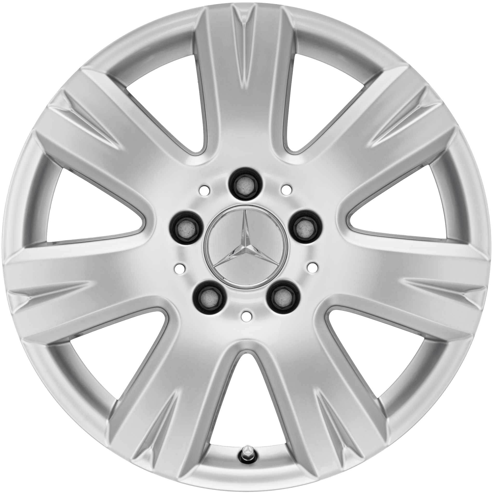 Mercedes Pristix [204-16] Titanium Silver Alloy Wheel Product Image #1