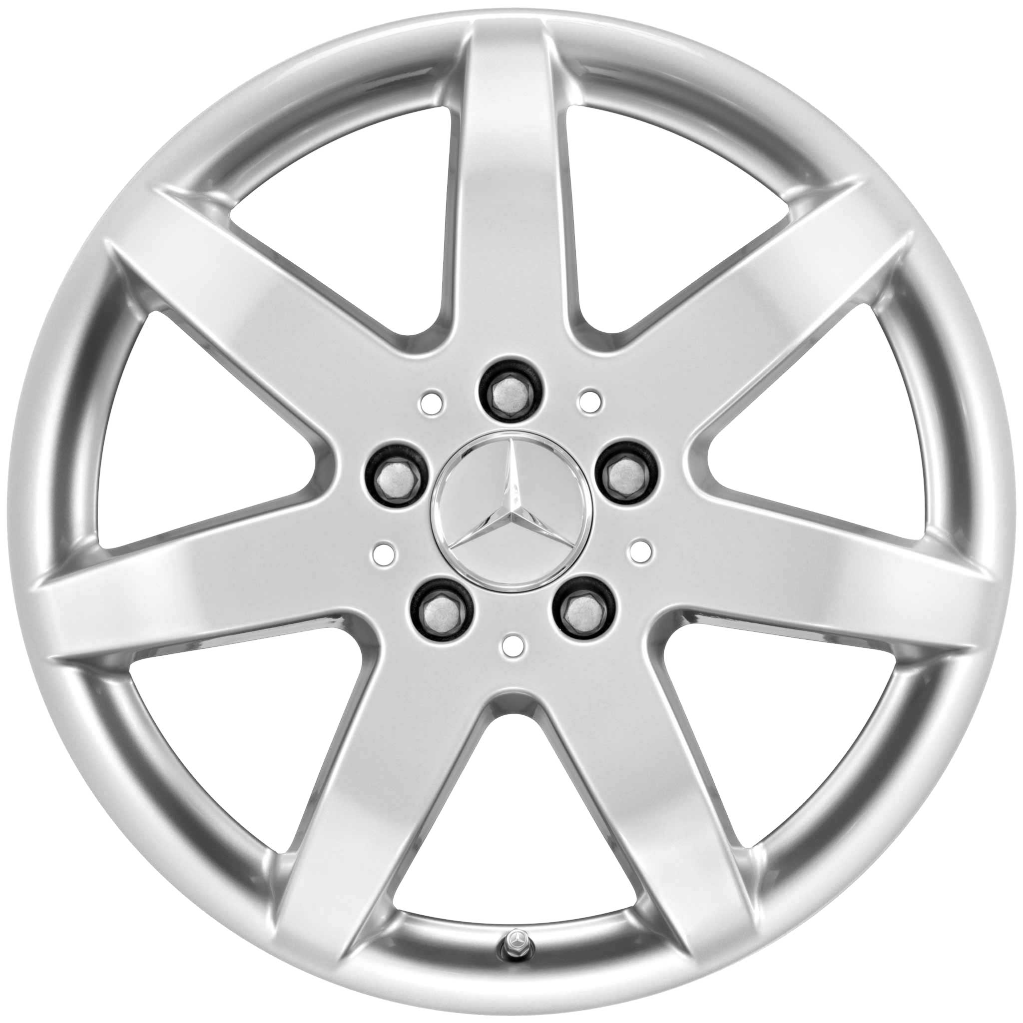 Mercedes 7 Spoke [204-17] Titanium Silver Alloy Wheel Product Image #1