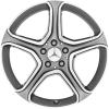 Mercedes 5 Spoke [204-19] Himalaya Grey with High Sheen Wheel Img 1