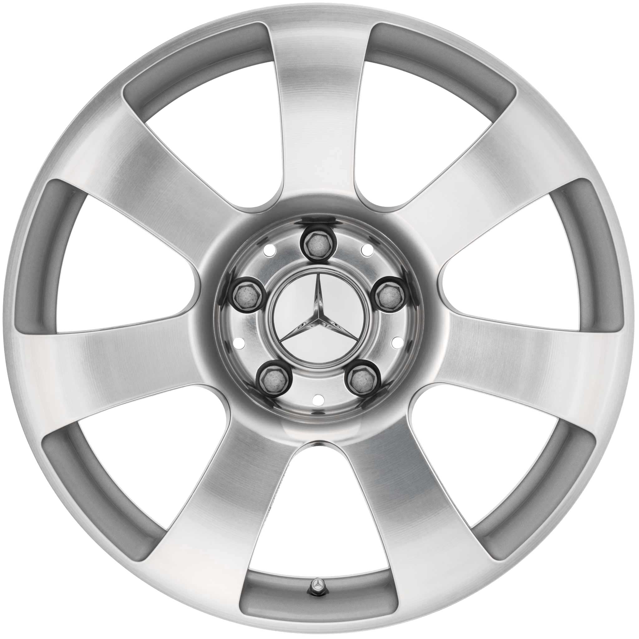 Mercedes 7 Spoke [204-17] Titanium Silver Alloy Wheel Product Image #1