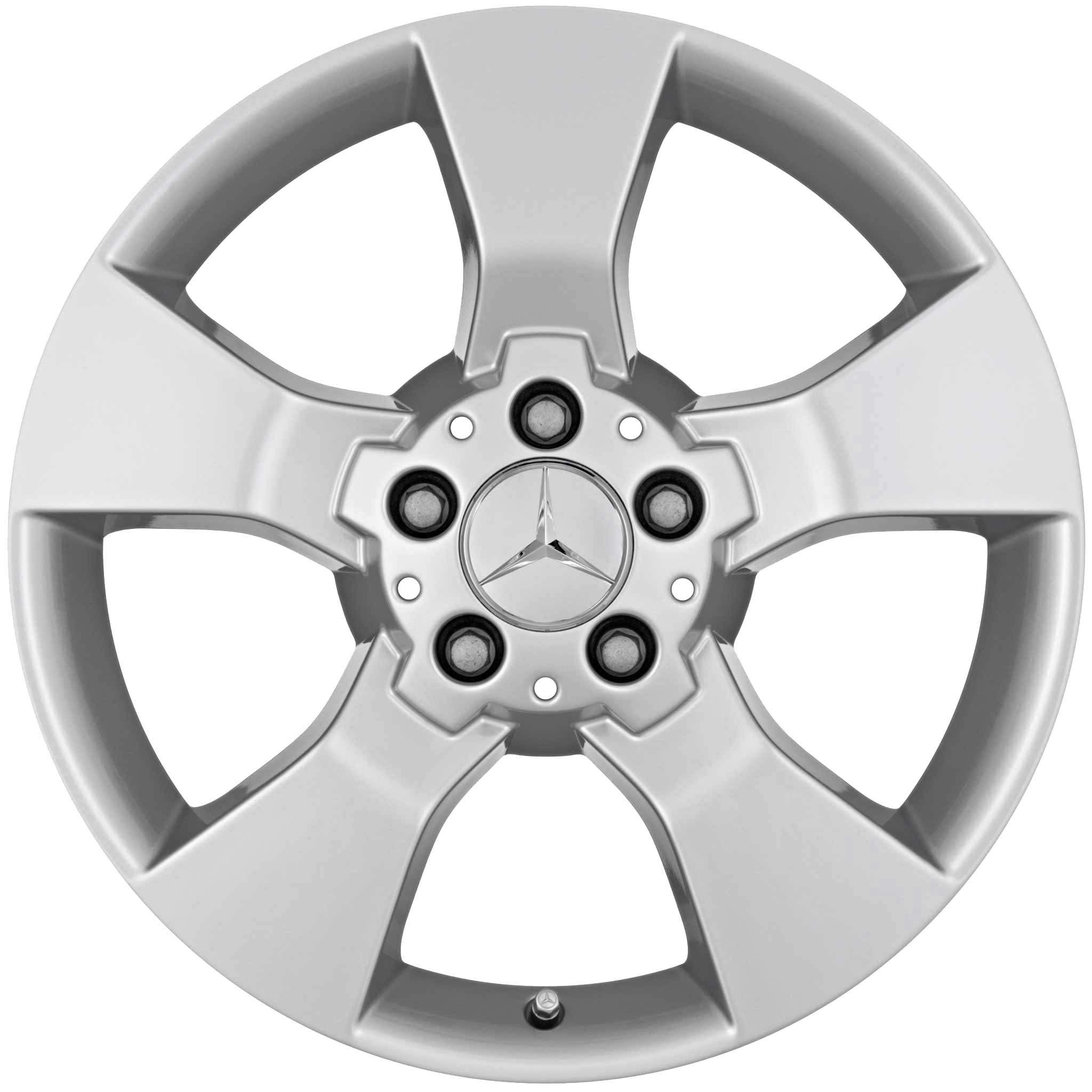 Mercedes 5 Spoke [204-17] Titanium Silver Alloy Wheel Product Image #1