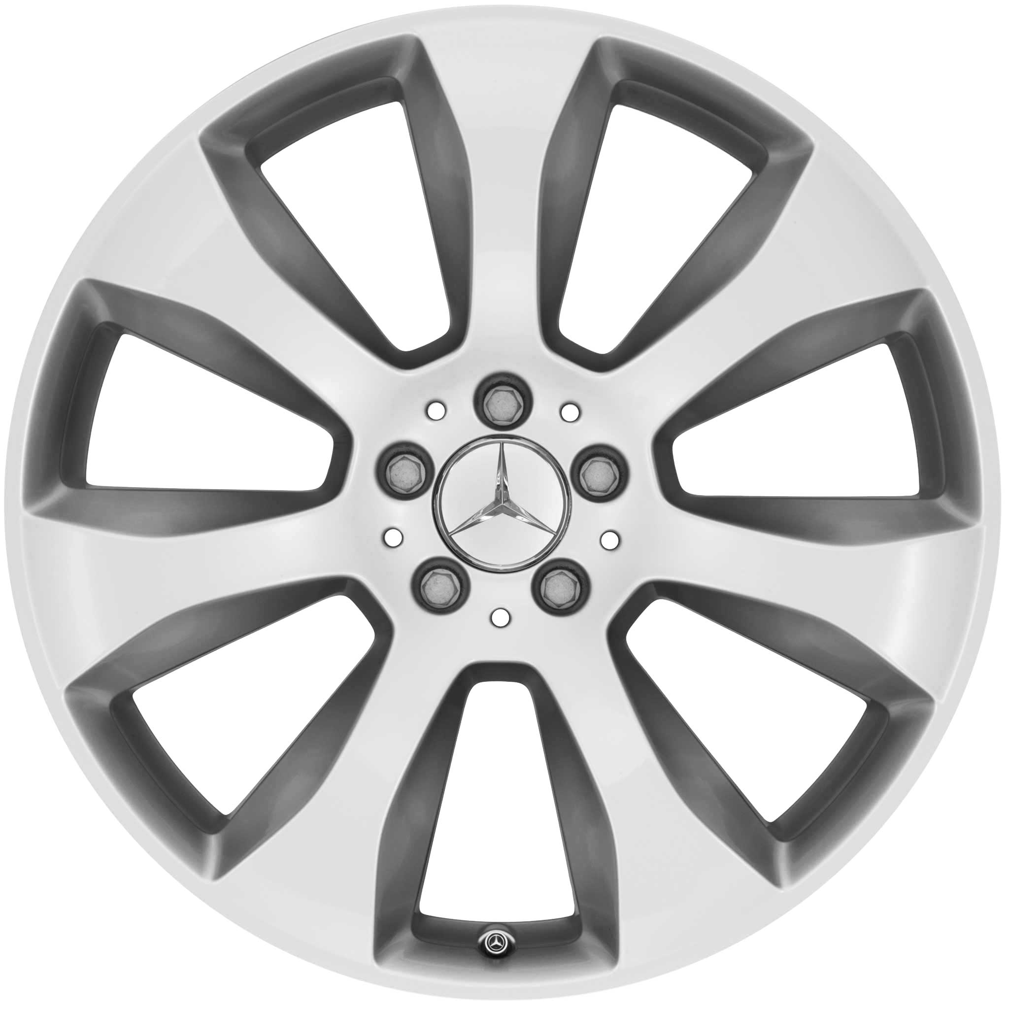 Mercedes 7 Spoke [204-20] Titanium Silver Alloy Wheel Product Image #1