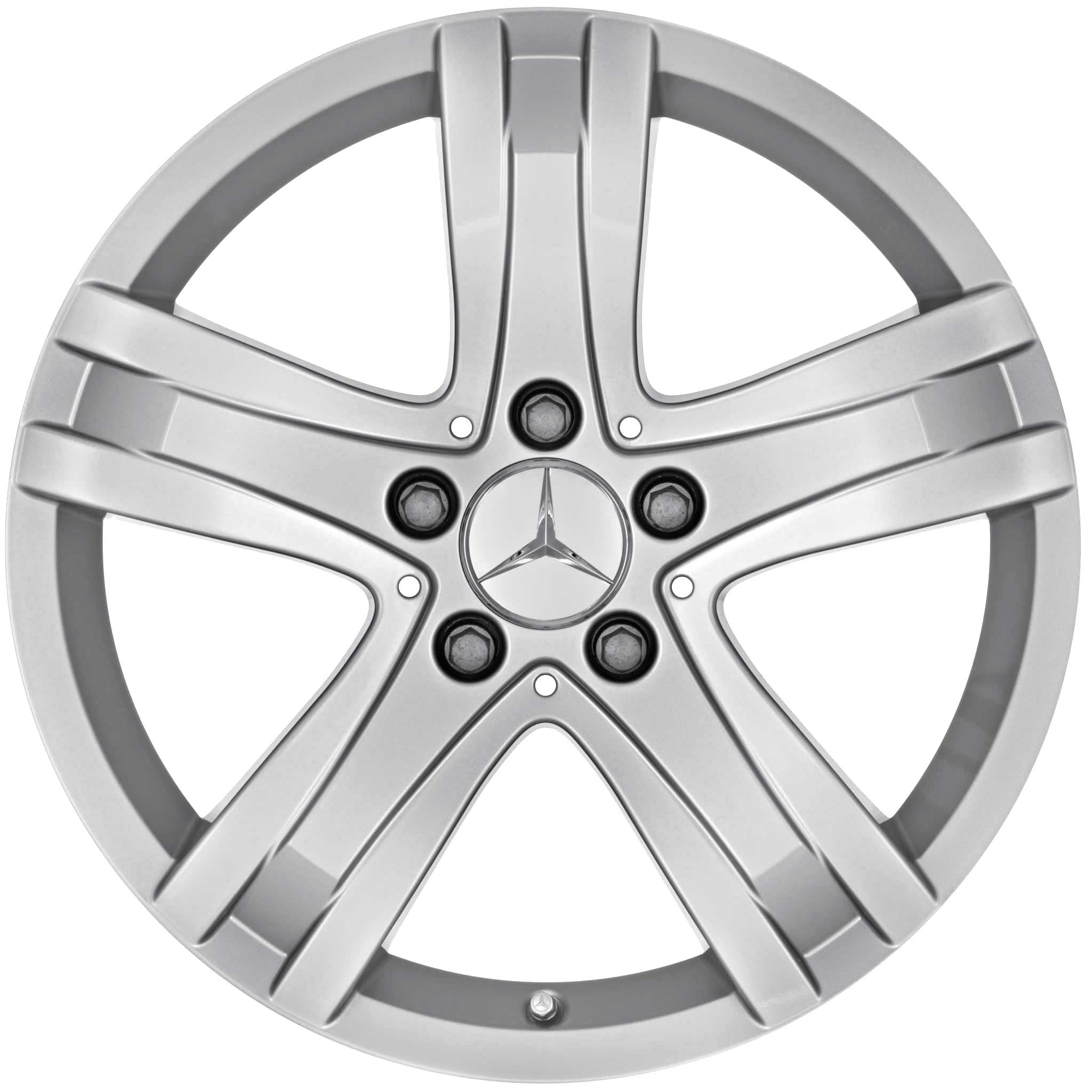 Mercedes Naantali [204-17] Titanium Silver Alloy Wheel Product Image #1