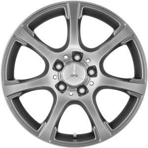Mercedes 7 Spoke [204-17] Chrome Shadow Alloy Wheel - Sizes 17in
