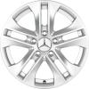 Mercedes 5 Twin Spoke [204-16] Titanium Silver Wheel Img 1