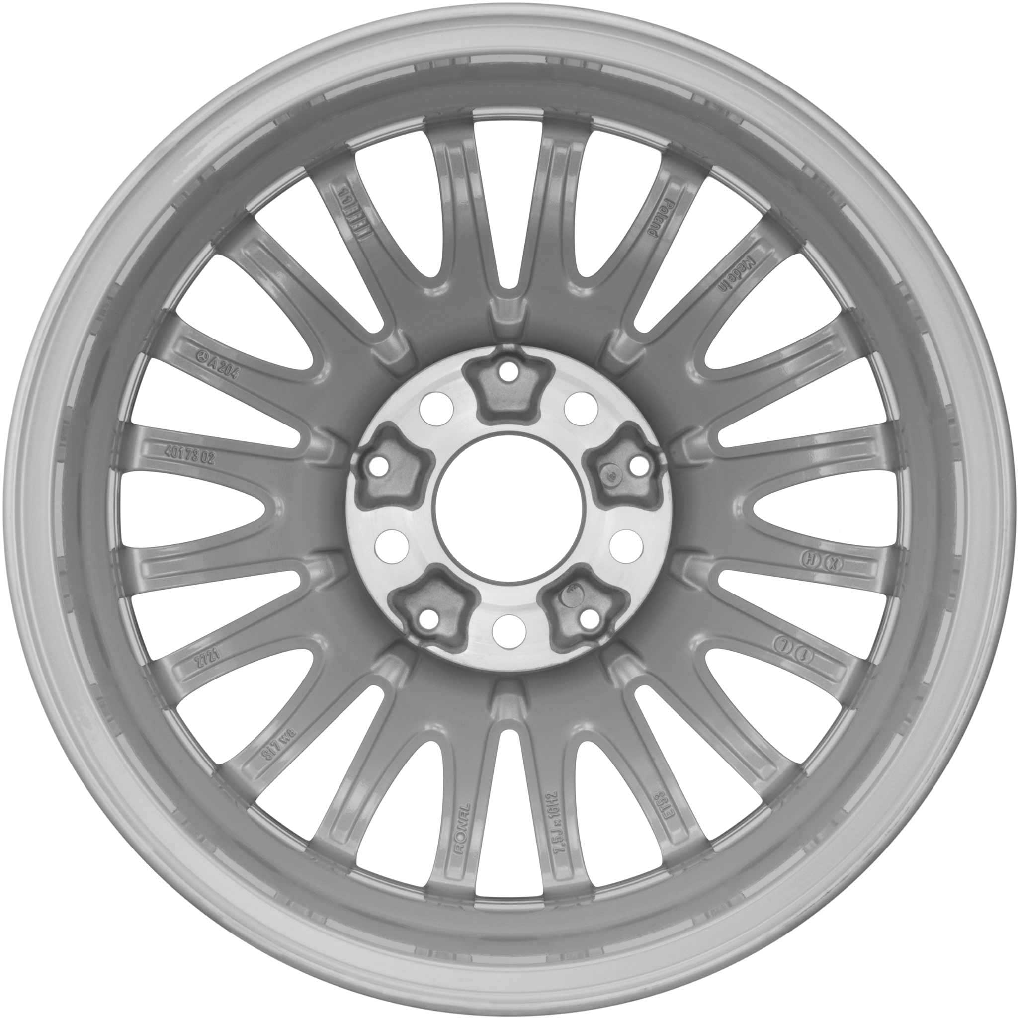 Mercedes Multispoke [204-16] Titanium Silver Alloy Wheel Product Image #3
