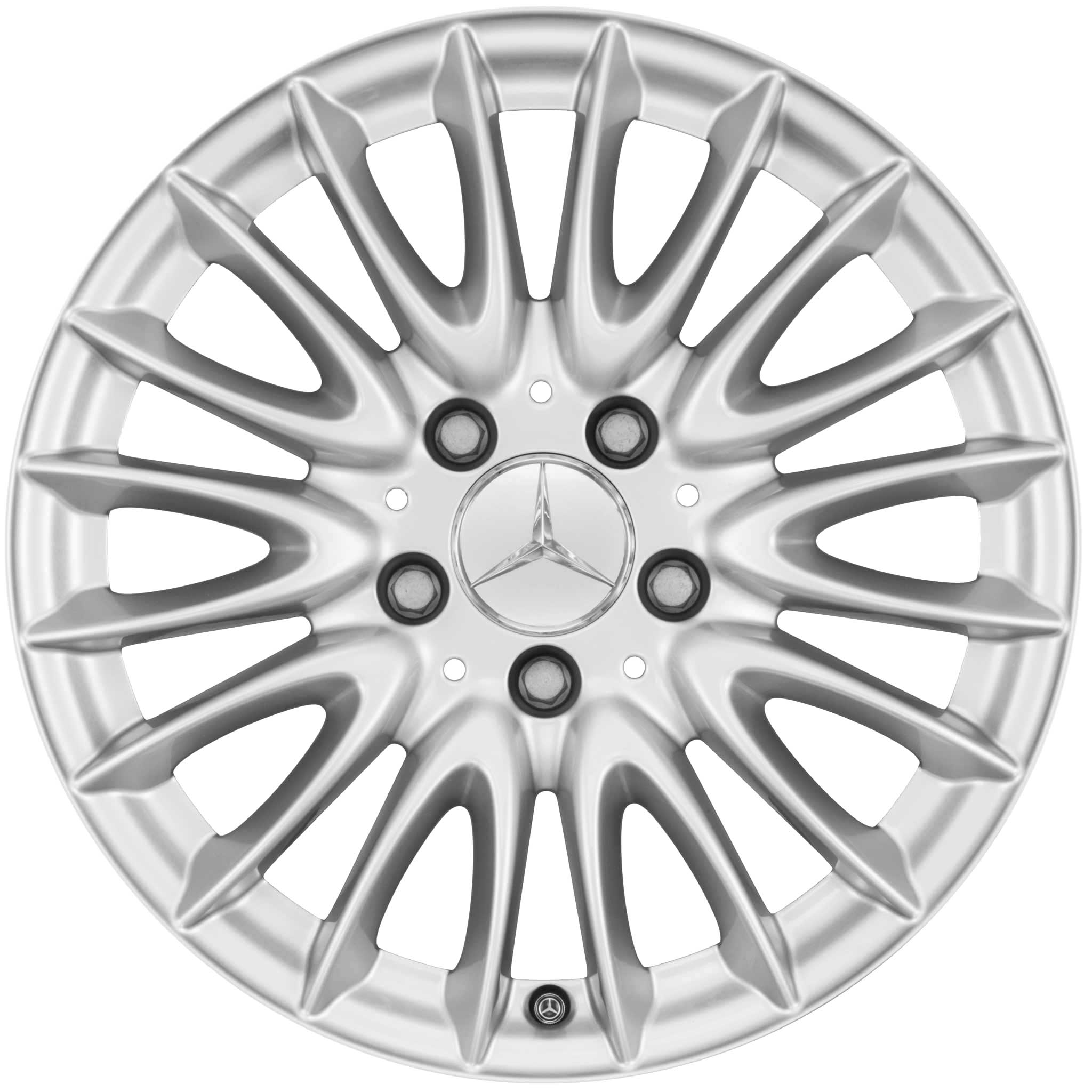 Mercedes Multispoke [204-16] Titanium Silver Alloy Wheel Product Image #1