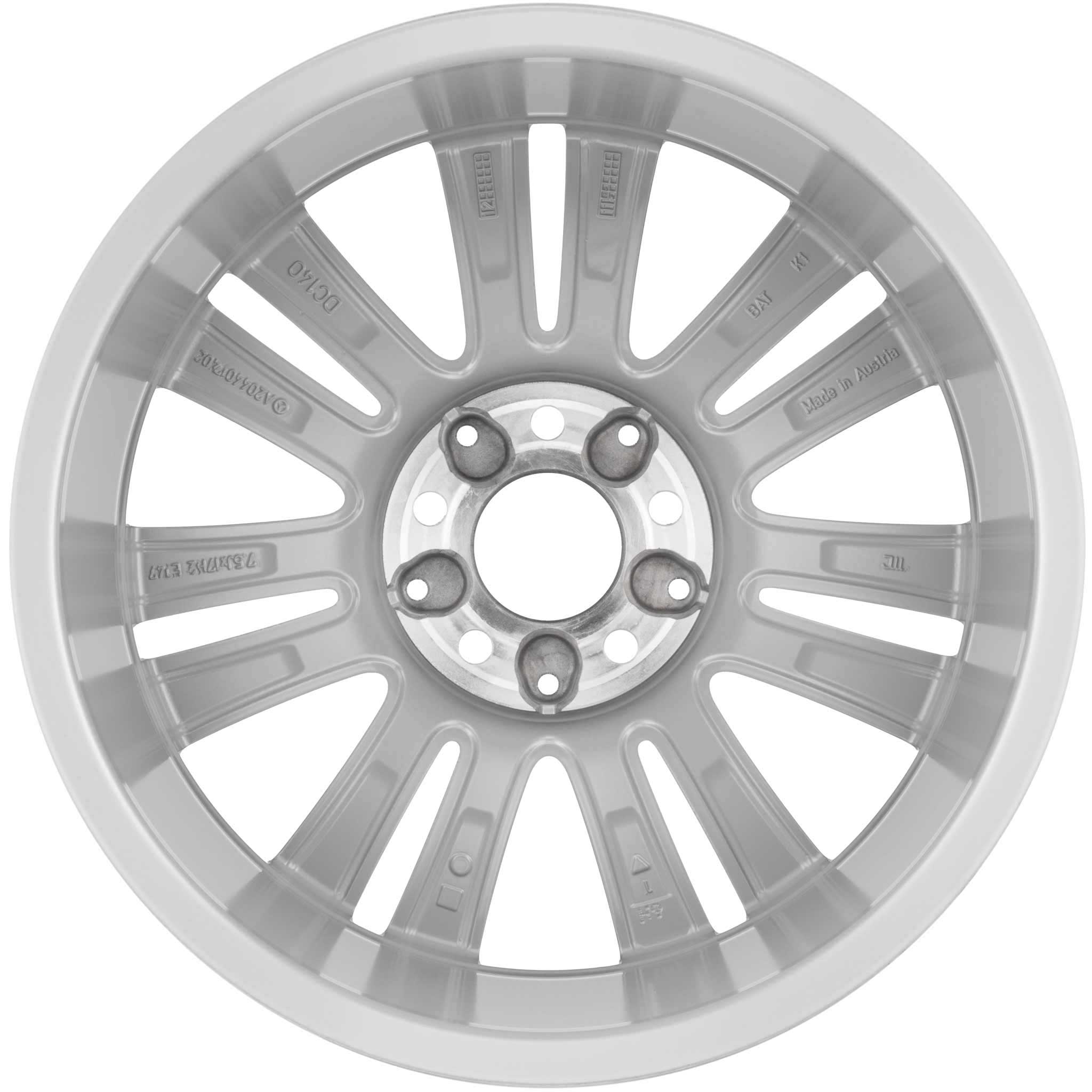 Mercedes 7 Twin Spoke [204-17] Titanium Silver Alloy Wheel Product Image #3