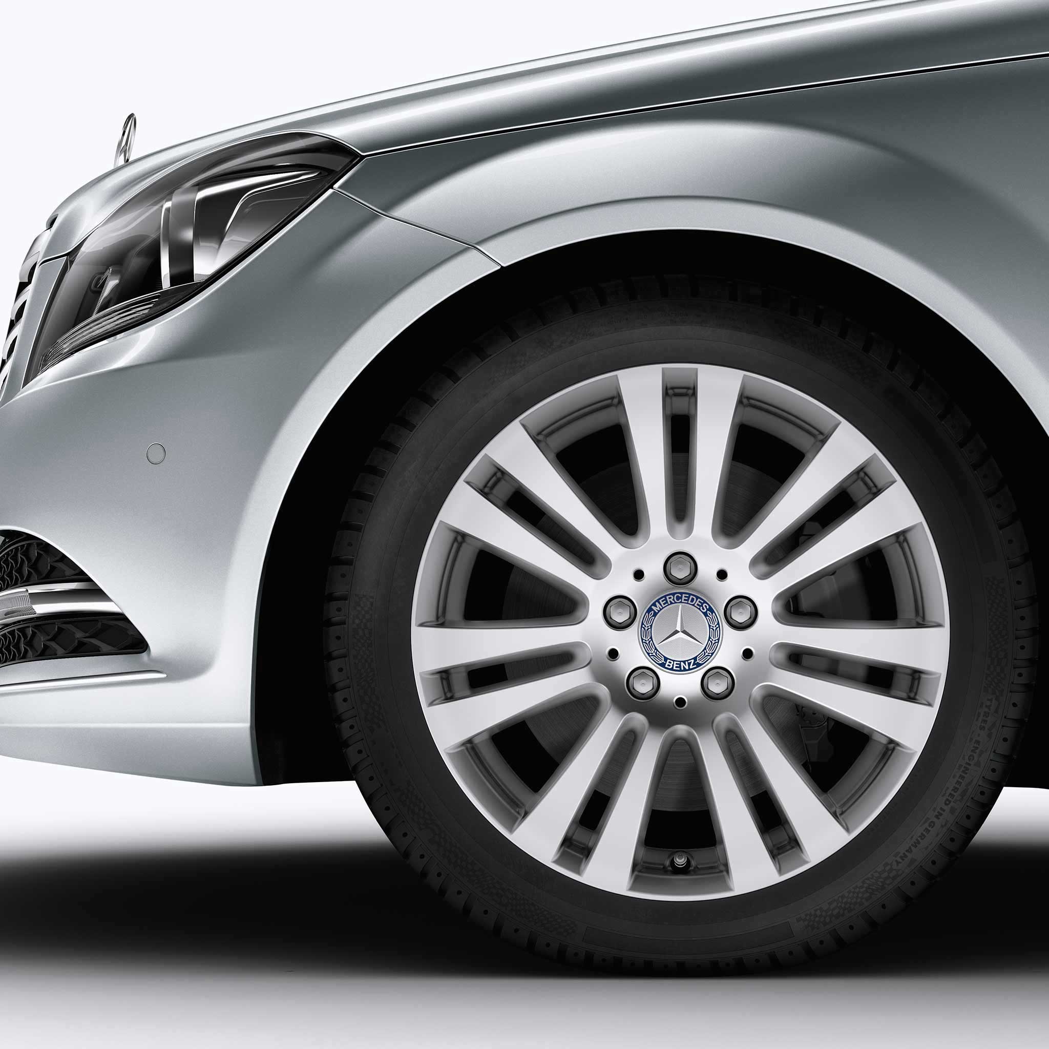 Mercedes 7 Twin Spoke [204-17] Titanium Silver Alloy Wheel Product Image #4