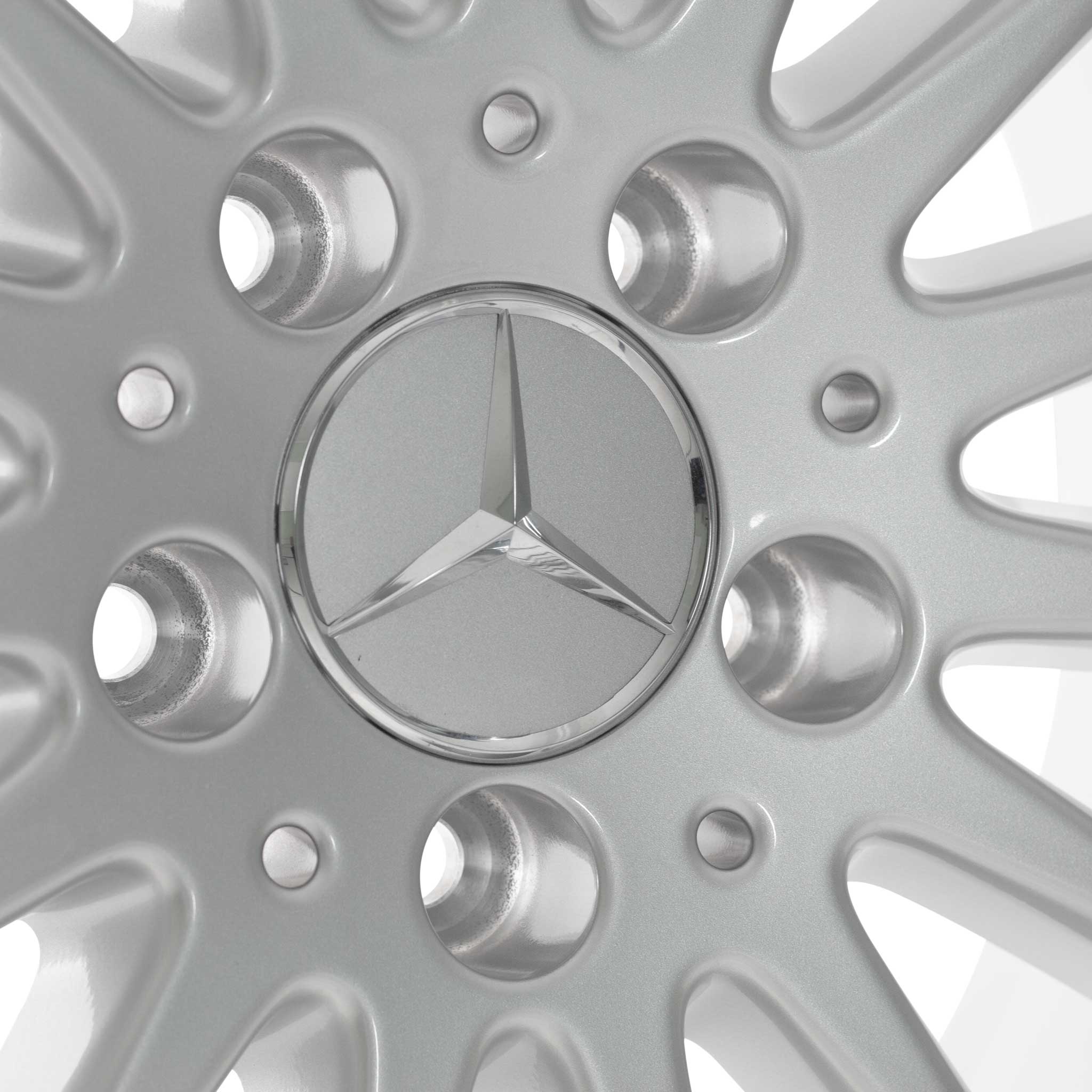 Mercedes Multispoke [204-17] Titanium Silver Alloy Wheel Product Image #4