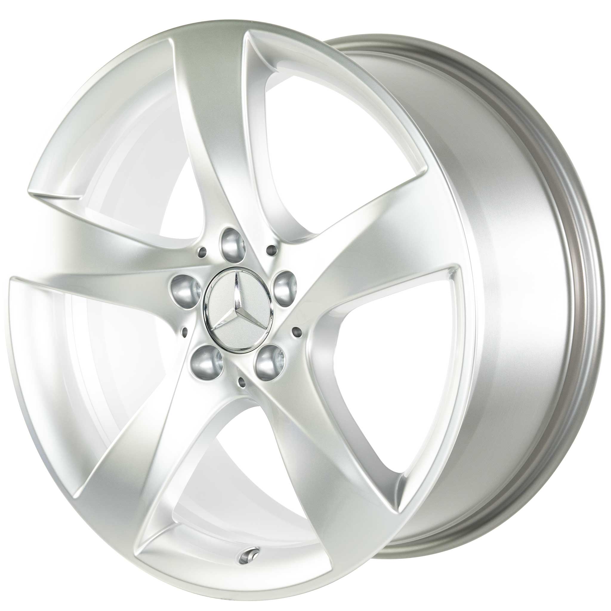 Mercedes 5 Spoke [204-18] Sterling Silver Alloy Wheel Product Image #2