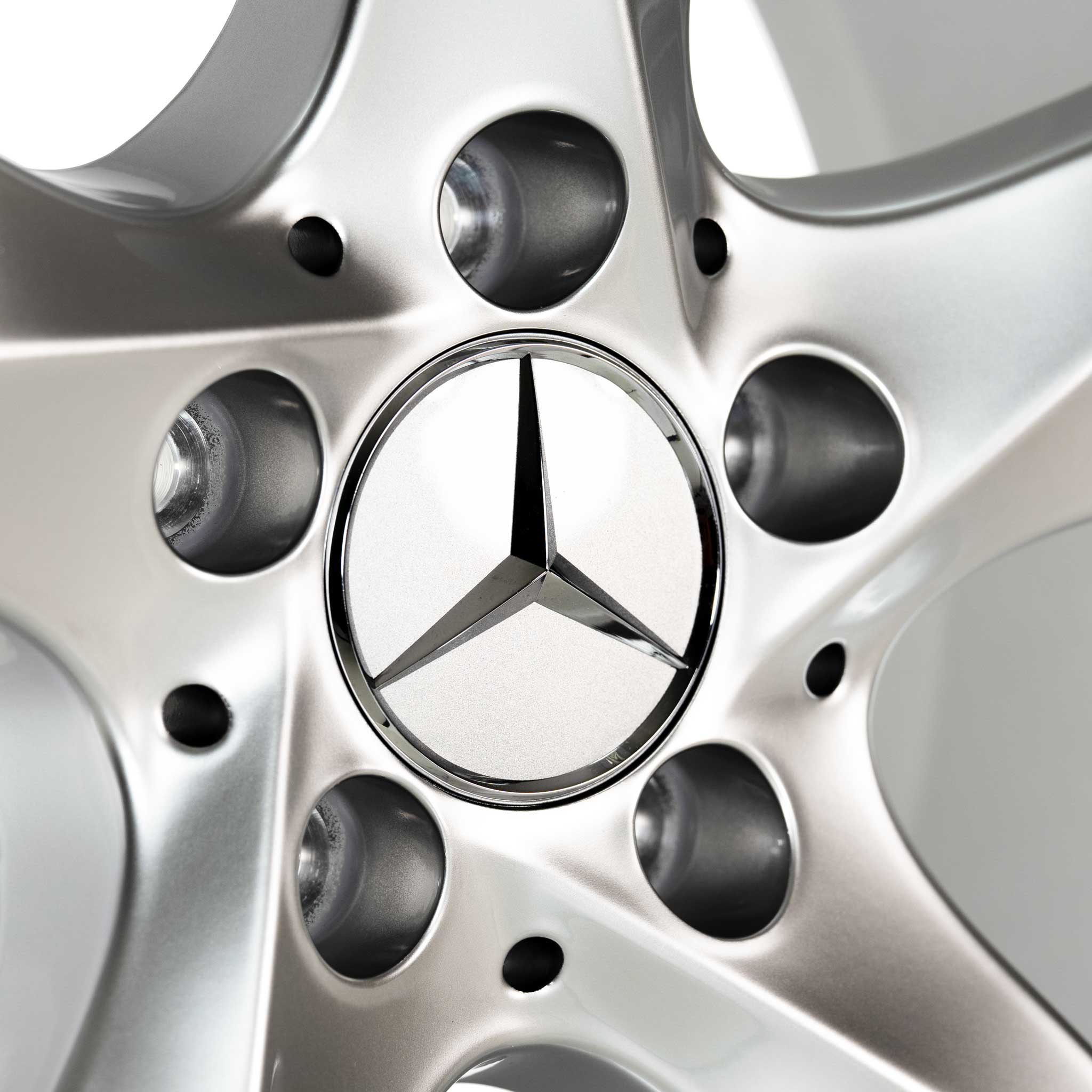 Mercedes 5 Spoke [204-18] Sterling Silver Alloy Wheel Product Image #4