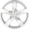 Mercedes 5 Spoke [204-18] Sterling Silver Wheel Img 1