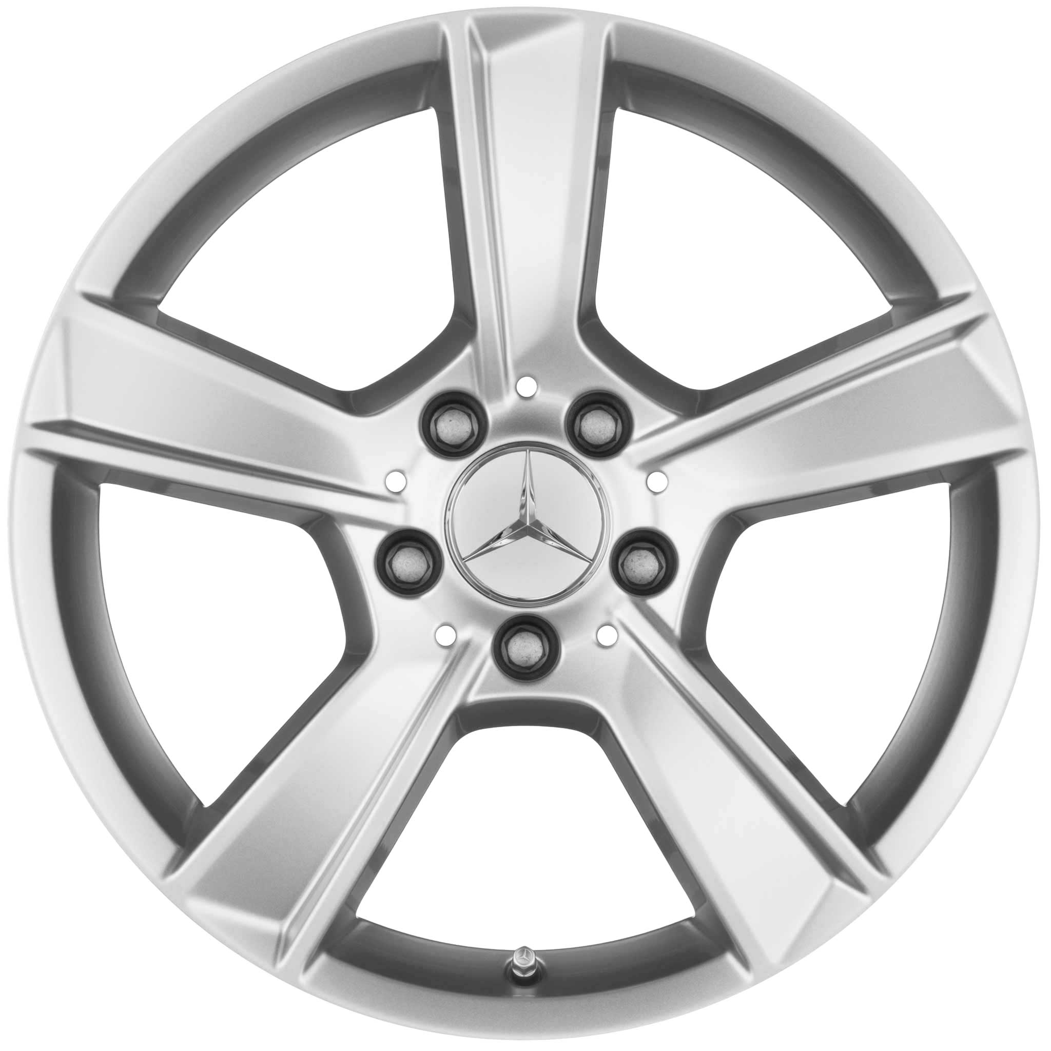 Mercedes 5 Spoke [204-17] Titanium Silver Alloy Wheel Product Image #1
