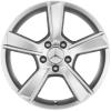 Mercedes 5 Spoke [204-17] Titanium Silver Wheel Img 1