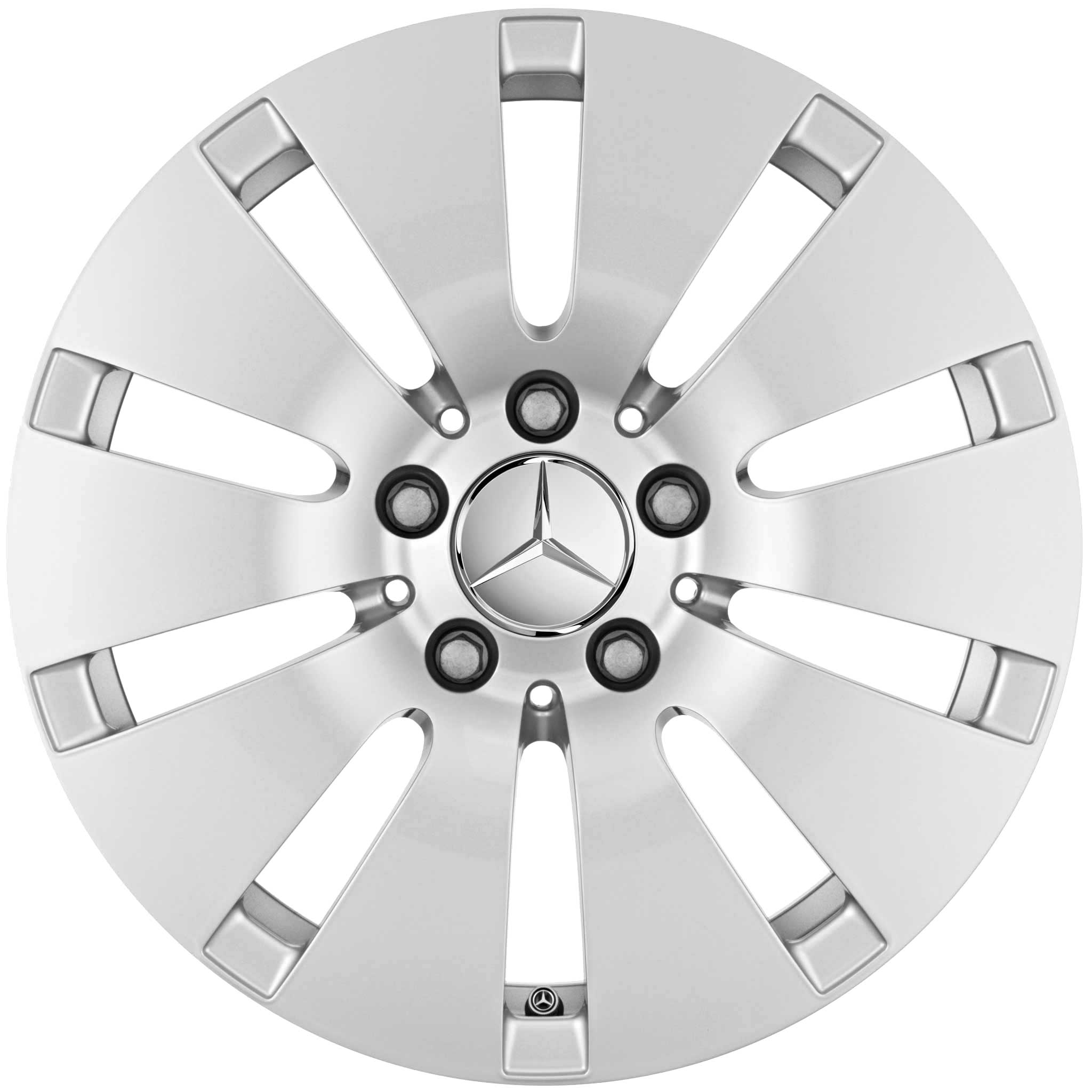 Mercedes 10 Hole [205-16] Vanadium Silver Alloy Wheel Product Image #1