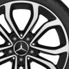 Mercedes 5 Twin Spoke [205-17] Gloss Black with High Sheen Wheel Img 2