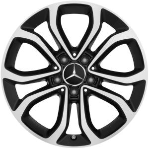 Mercedes 5 Twin Spoke [205-17] Gloss Black with High Sheen Alloy Wheel for Mercedes B-Class W242 - Sizes 17in