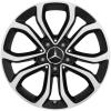 Mercedes 5 Twin Spoke [205-17] Gloss Black with High Sheen Wheel Img 1