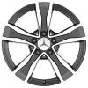 Mercedes 5 Twin Spoke [205-17] Tremolite Metallic with High Sheen Wheel Img 1