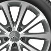 Mercedes 5 Double Spoke [205-17] Himalaya Grey with High Sheen Wheel Img 2