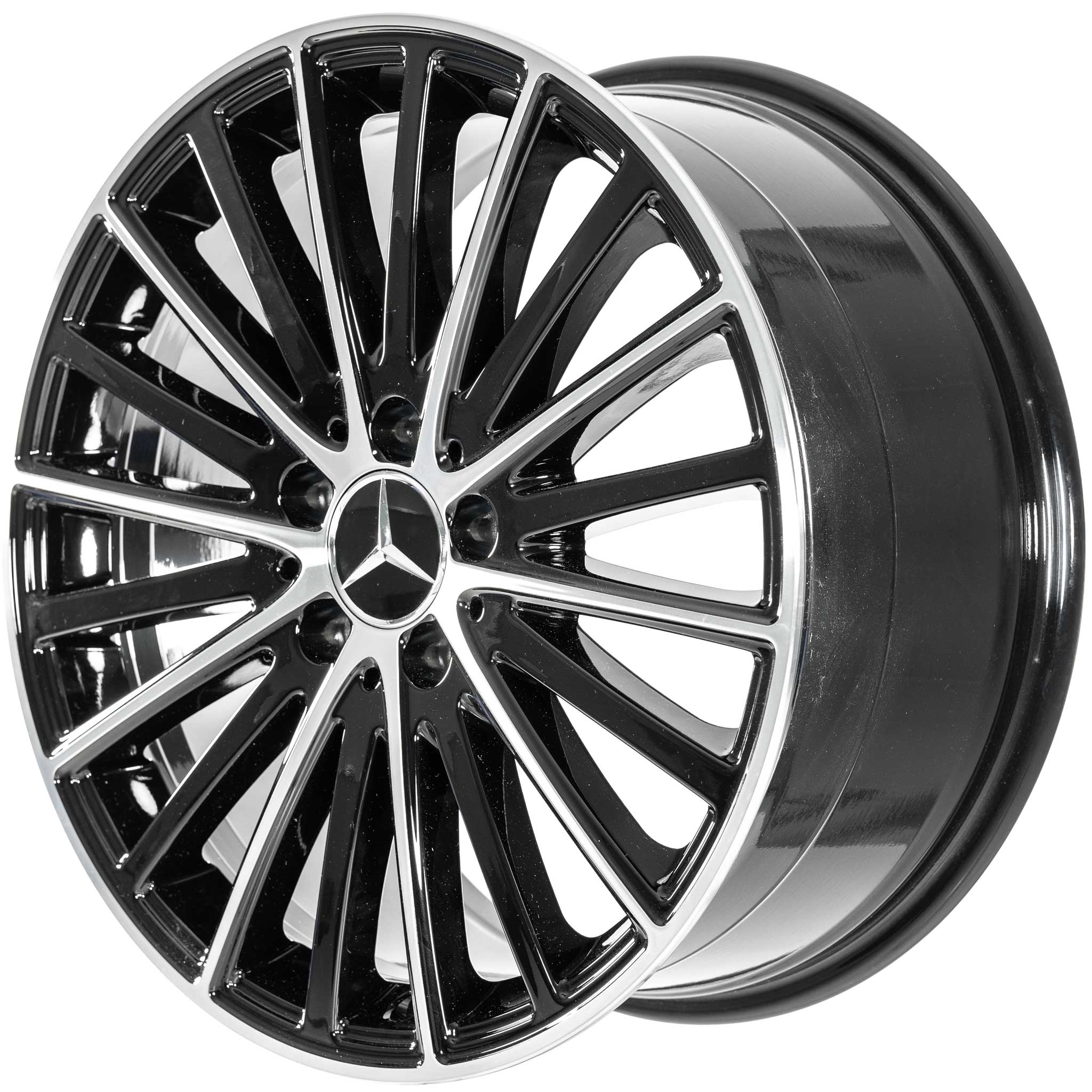 Mercedes 10 Spoke [205-18] Gloss Black with High Sheen Alloy Wheel Product Image #2