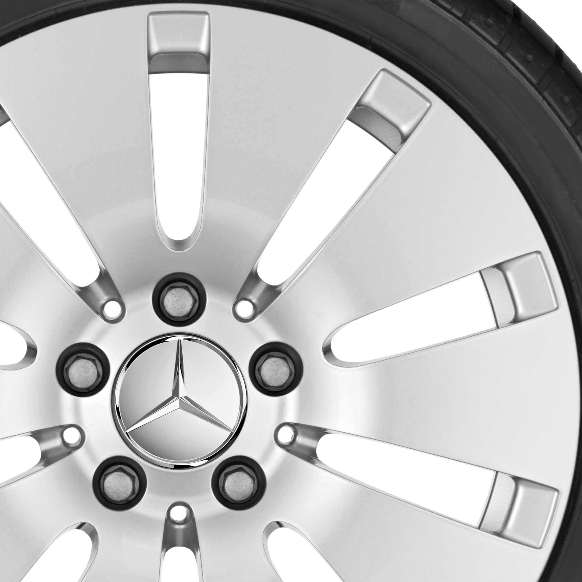 Mercedes 10 Hole [205-17] Vanadium Silver Alloy Wheel Product Image #2