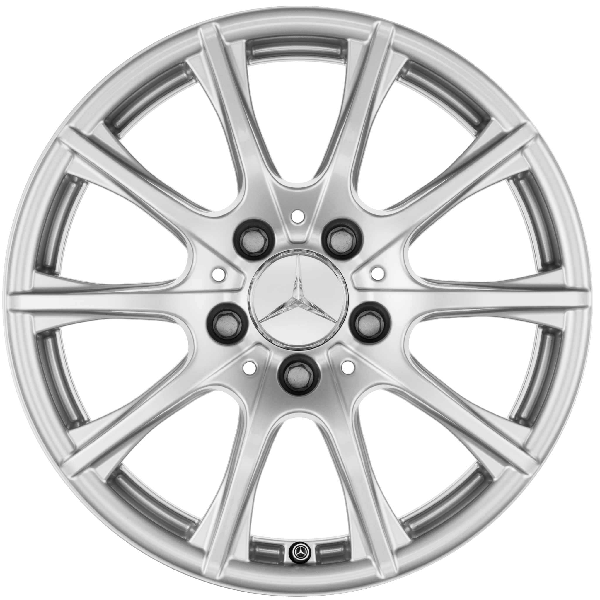 Mercedes 10 Spoke [205-16] Vanadium Silver Alloy Wheel Product Image #1
