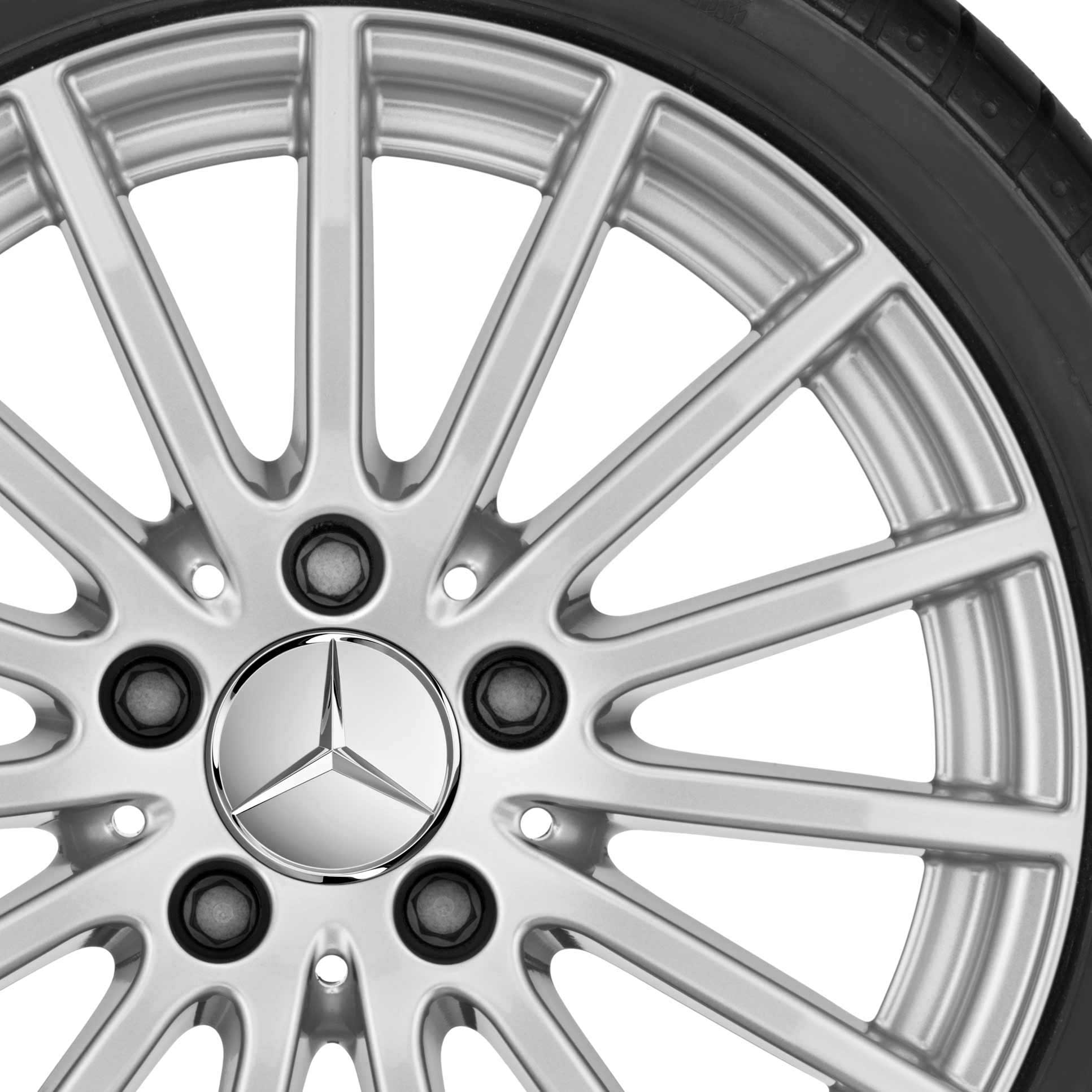 Mercedes Multispoke [205-16] Vanadium Silver Alloy Wheel Product Image #2