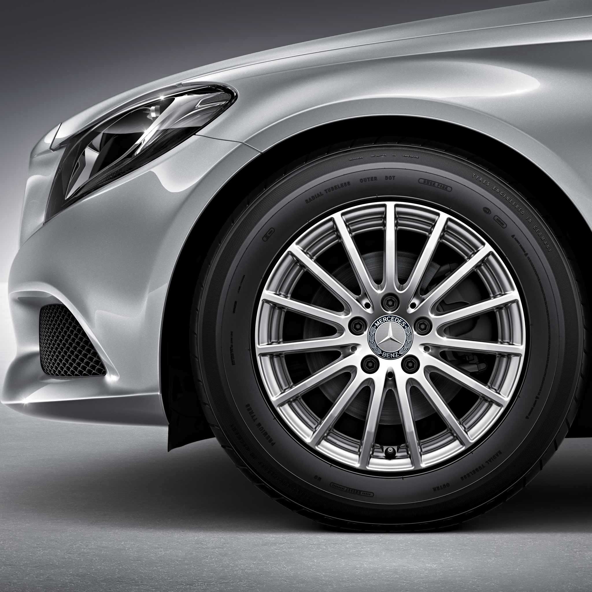 Mercedes Multispoke [205-16] Vanadium Silver Alloy Wheel Product Image #3