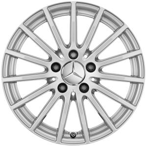 Mercedes Multispoke [205-16] Vanadium Silver Alloy Wheel for Mercedes C-Class W205 - Sizes 16in