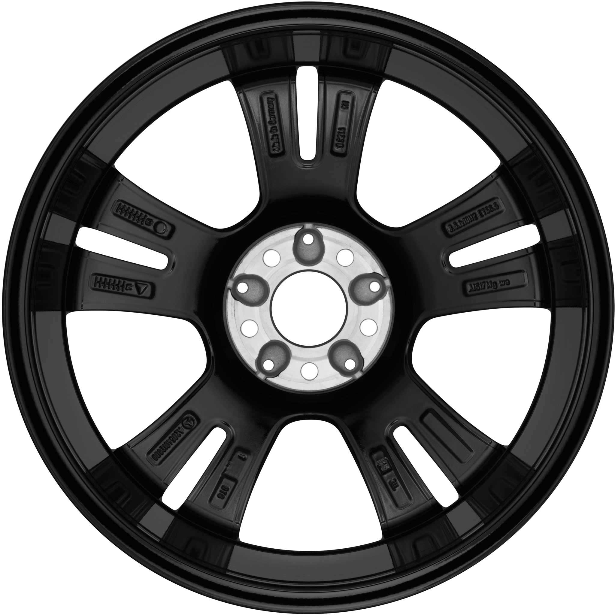 Mercedes 5 Twin Spoke [205-19] Gloss Black with High Sheen Alloy Wheel Product Image #3
