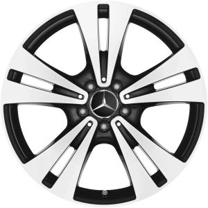 19" Mercedes 5 Twin Spoke [205-19] Gloss Black with High Sheen alloy wheel