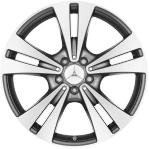 Mercedes 5 Twin Spoke [205-19] Tremolite Metallic with High Sheen Alloy Wheel for Mercedes C-Class W205 - Sizes 19in