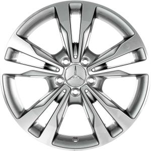 18" Mercedes 5 Twin Spoke [205-18] Himalaya Grey with High Sheen alloy wheel