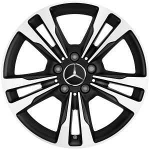 18" Mercedes 5 Twin Spoke [205-18] Gloss Black with High Sheen alloy wheel