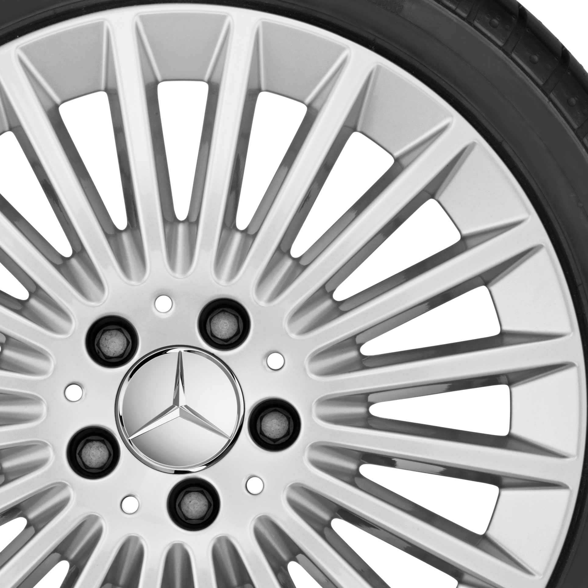 Mercedes Multispoke [205-17] Vanadium Silver Alloy Wheel Product Image #2