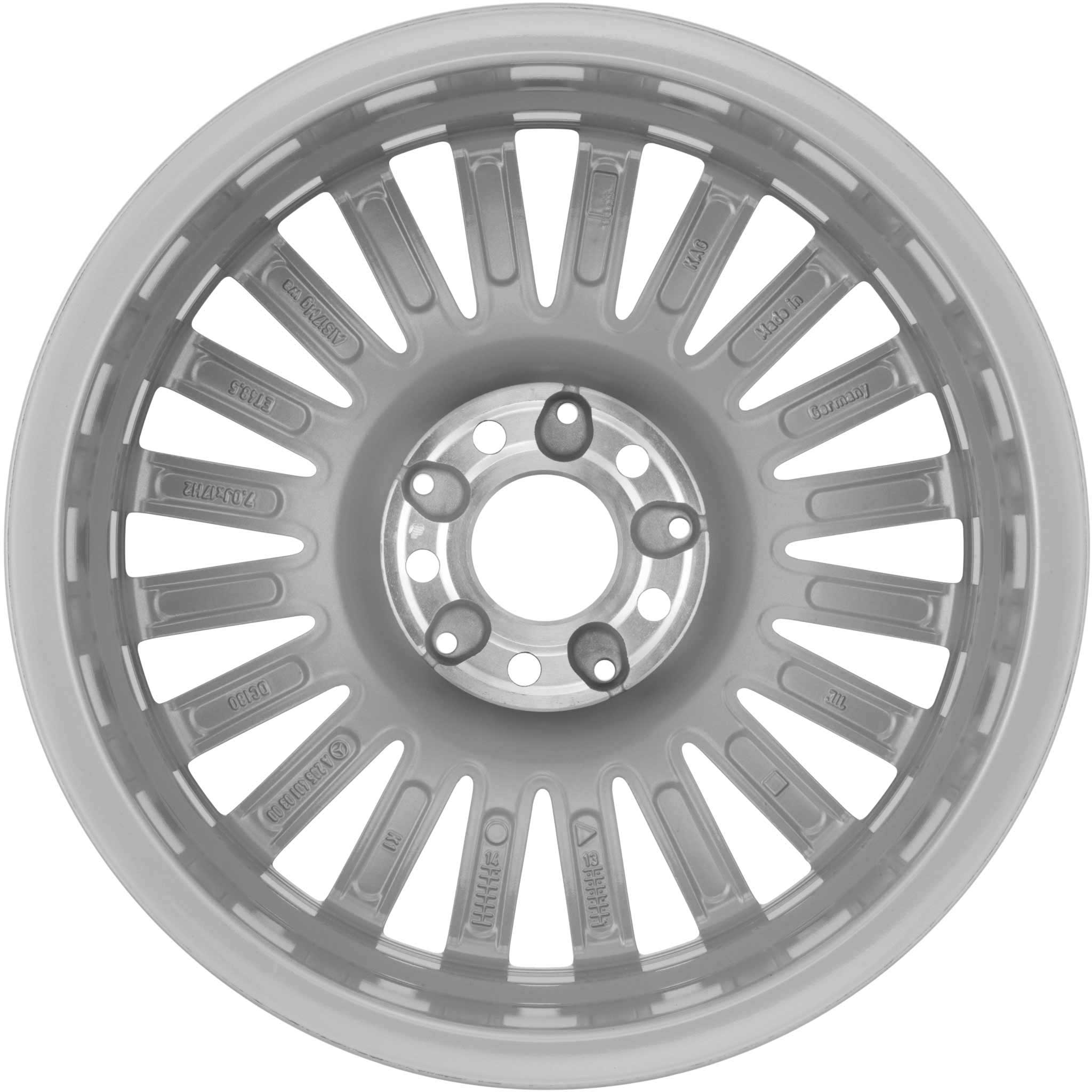 Mercedes Multispoke [205-17] Vanadium Silver Alloy Wheel Product Image #3