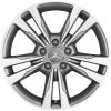 Mercedes 5 Twin Spoke [205-17] Himalaya Grey with High Sheen Wheel Img 1