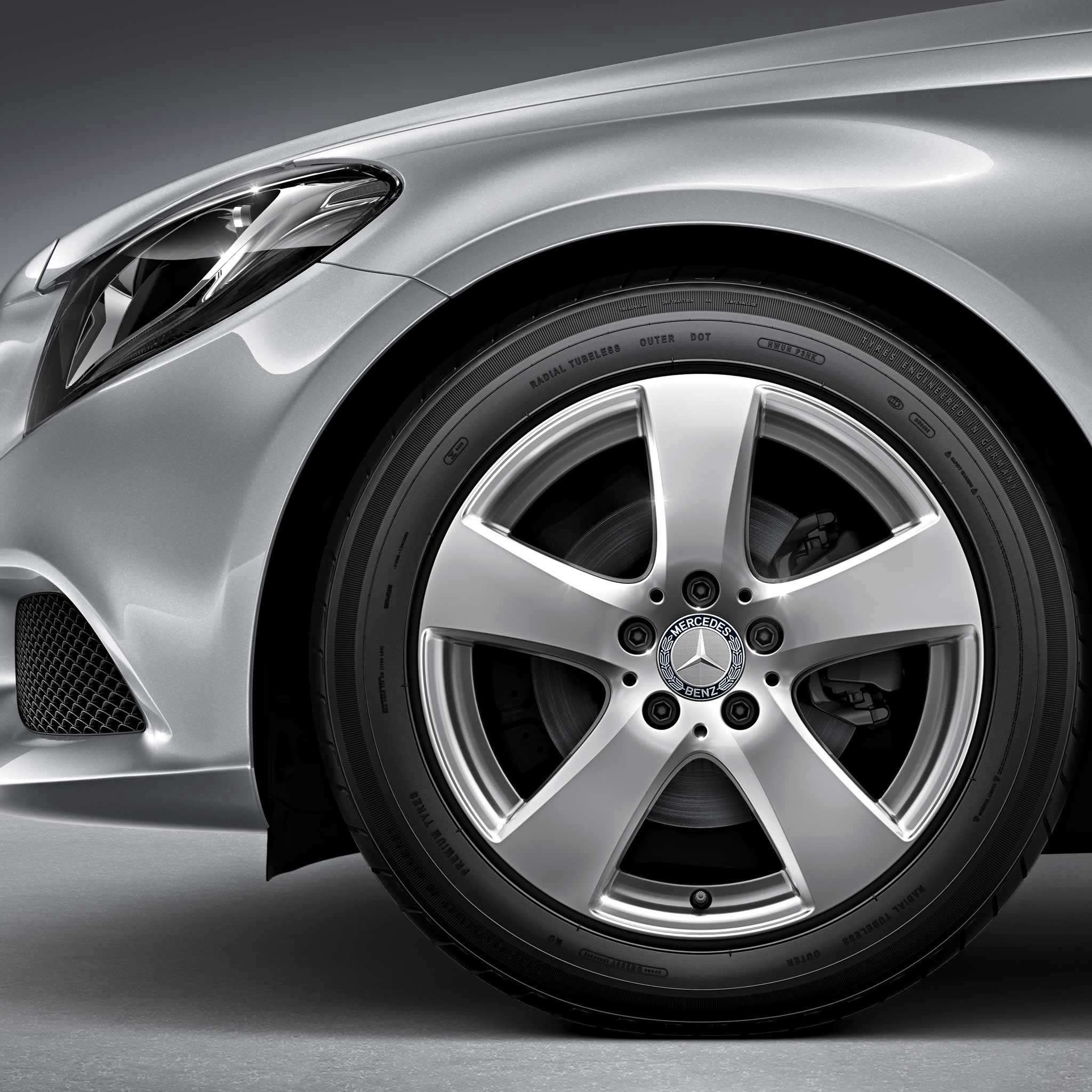 Mercedes 5 Spoke [205-17] Vanadium Silver Alloy Wheel Product Image #4
