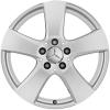 Mercedes 5 Spoke [205-17] Vanadium Silver Wheel Img 1