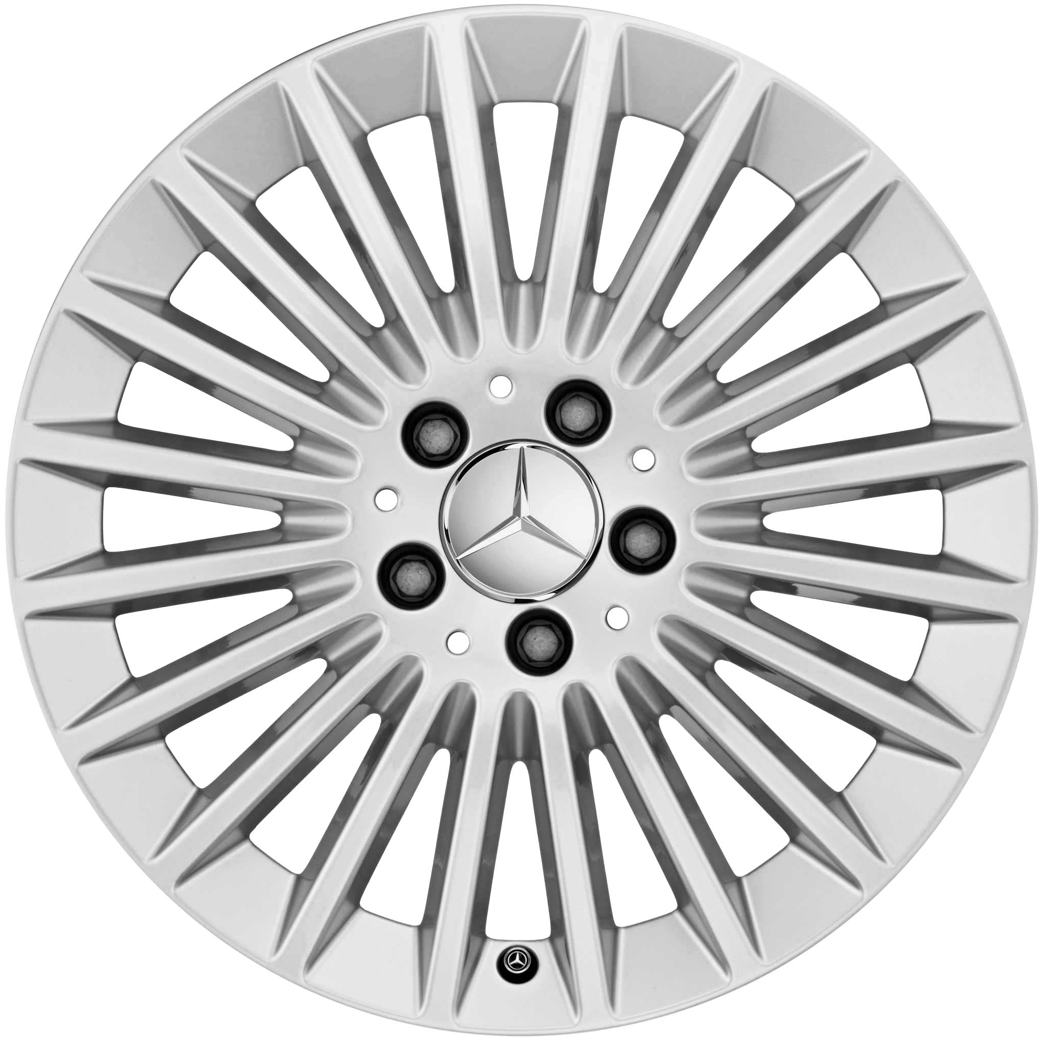 Mercedes Multispoke [205-17] Vanadium Silver Alloy Wheel Product Image #1