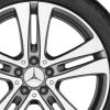 Mercedes 5 Twin Spoke [205-19] Himalaya Grey with High Sheen Wheel Img 2