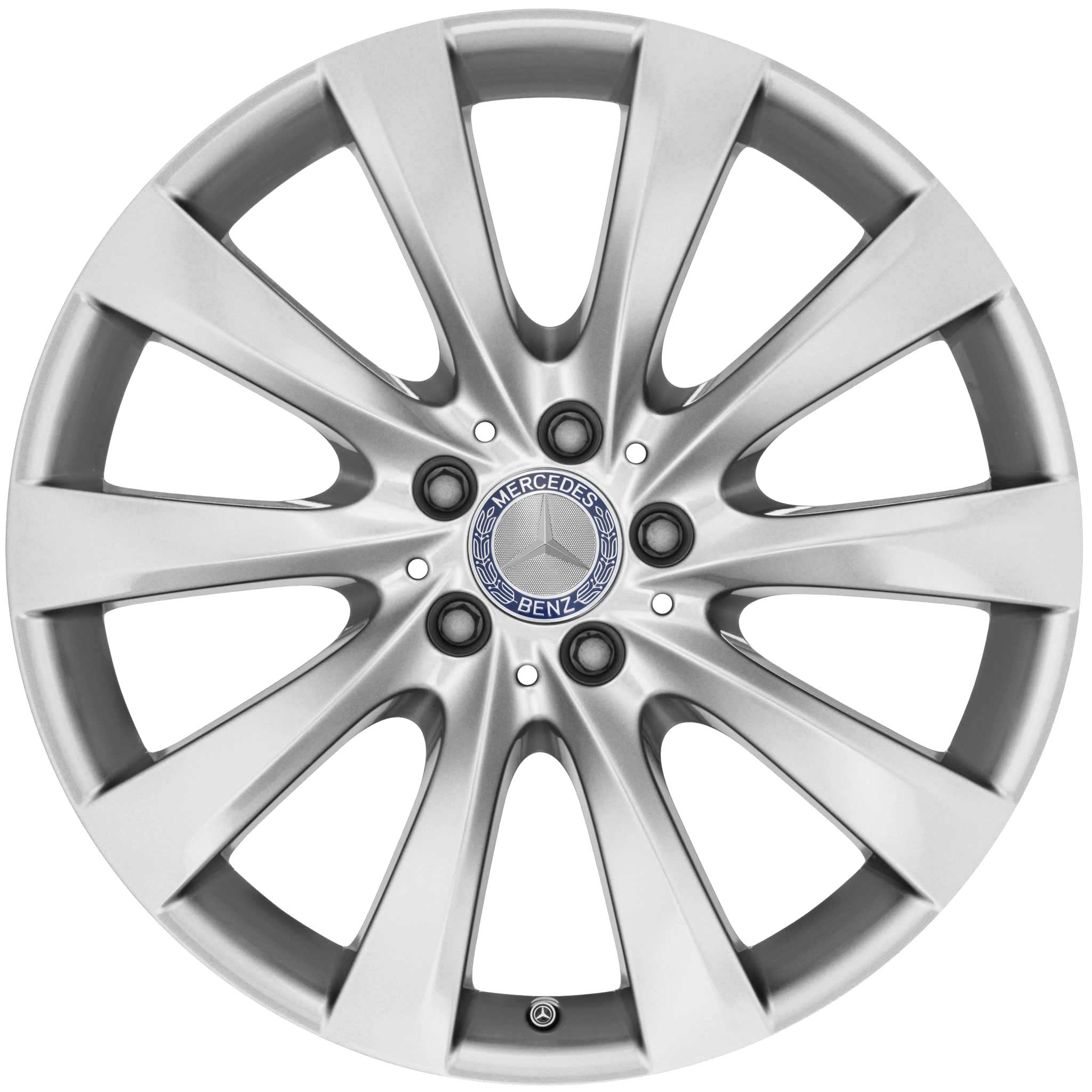 Mercedes 10 Spoke [205-19] Vanadium Silver Alloy Wheel Product Image #1