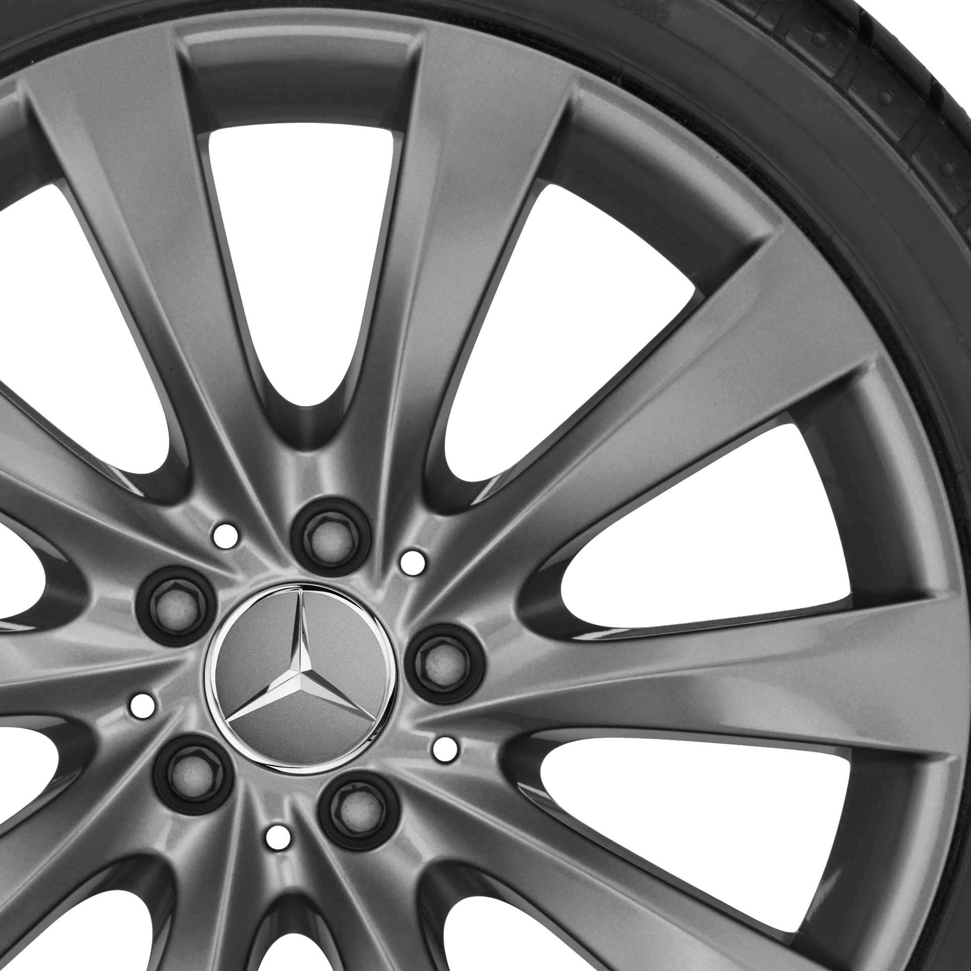 Mercedes 10 Spoke [205-19] Himalaya Grey Alloy Wheel Product Image #2