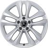 Mercedes 5 Twin Spoke [205-17] Vanadium Silver Wheel Img 1