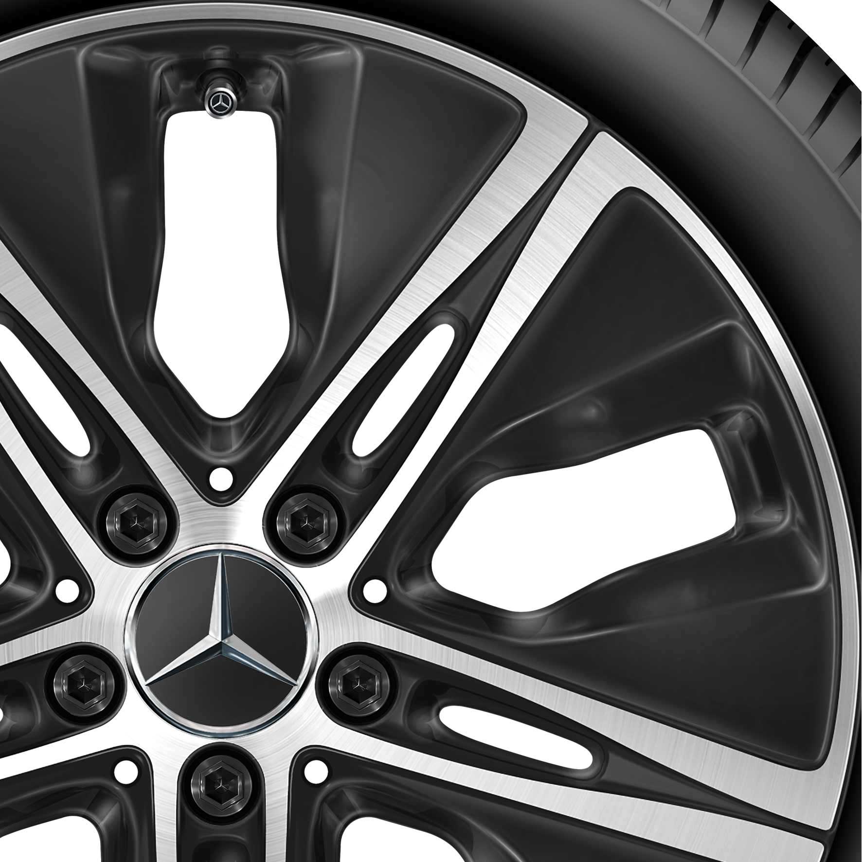 Mercedes 5 Hole [205-18] Gloss Black with High Sheen Alloy Wheel Product Image #2