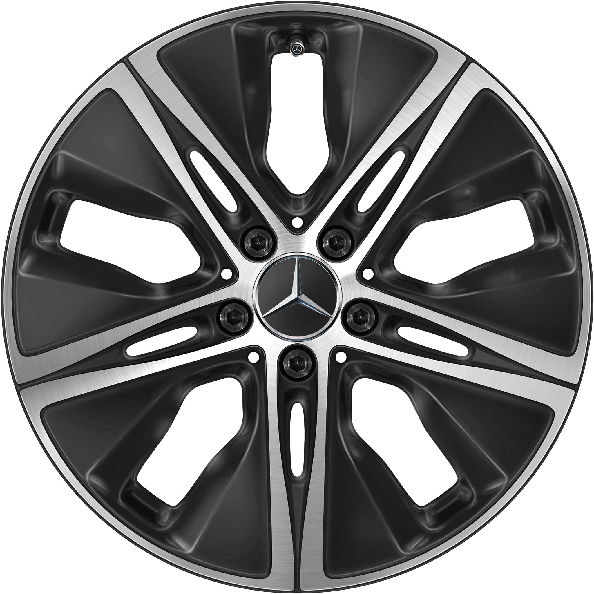 Mercedes 5 Hole [205-18] Gloss Black with High Sheen Alloy Wheel Product Image #1