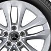 Mercedes 5 Twin Spoke [205-17] Vanadium Silver Wheel Img 2